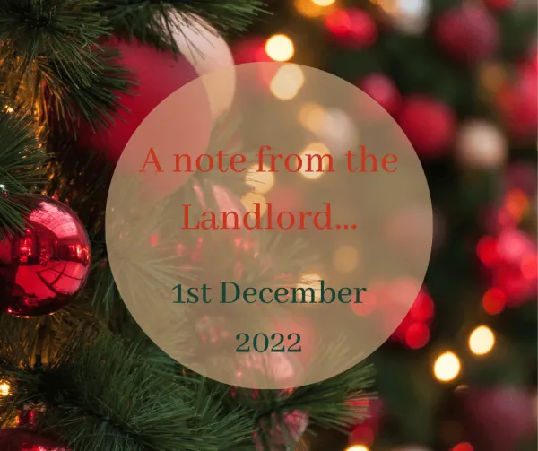 You are currently viewing A Christmas Note from The Landlord…