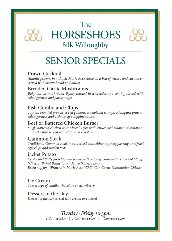 Dining The Horseshoes, Silk Willoughby Pubs Near Sleaford