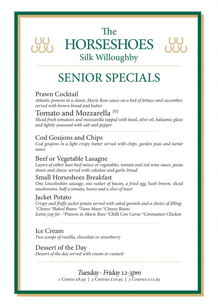 Dining The Horseshoes, Silk Willoughby Pubs Near Sleaford